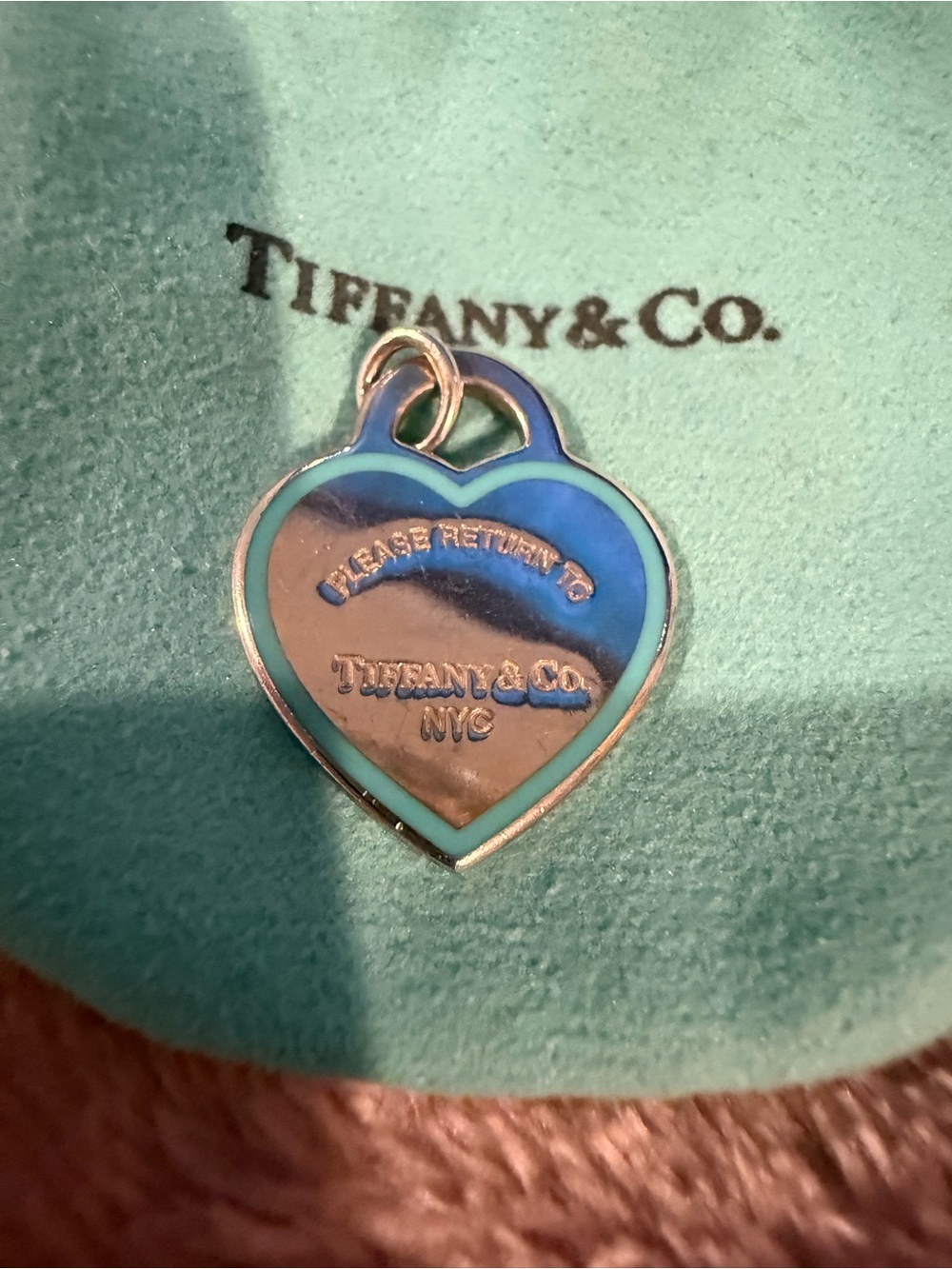 Tiffany & Co. Heart Tag Charm in Blue - Picture 3 of 6